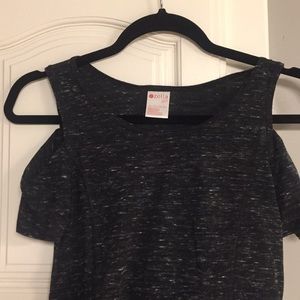 Zella Girls cold shoulder top